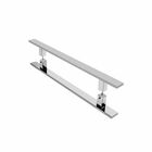 Puxador de Porta Aço Inox Escovado 40cm Perseu