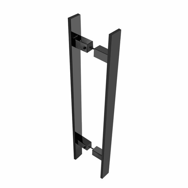 Puxador de Porta Aço Inox Preto Fosco 50cm Perseu