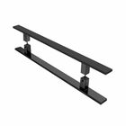 Puxador de Porta Aço Inox Preto Fosco 80cm Perseu