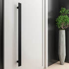 Puxador de Porta Aço Inox Preto Fosco 80cm Perseu