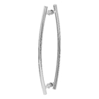 Puxador De Porta Curvo Arco 80cm