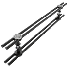 Puxador De Porta De Correr Madeira E Vidro 1mt Black