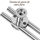 Puxador De Porta De Correr Madeira E Vidro 60cm Gold