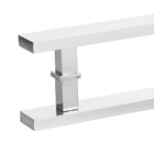 Puxador De Porta De Madeira 100cm Barra Chata Reto Polido