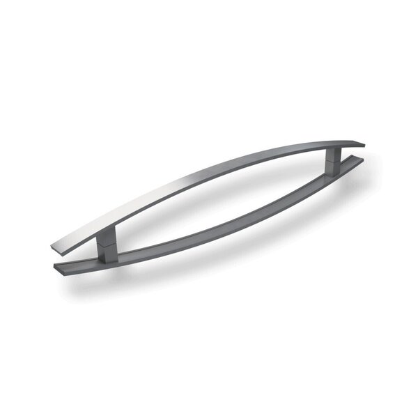 Puxador De Porta Dubai 80x3,8cm Brimak Branco