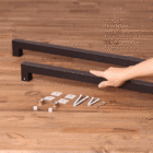 Puxador de Porta Pivotante e de Correr de Madeira e Vidro em Aço Inox Pintado Barra Reta 103cm Geris