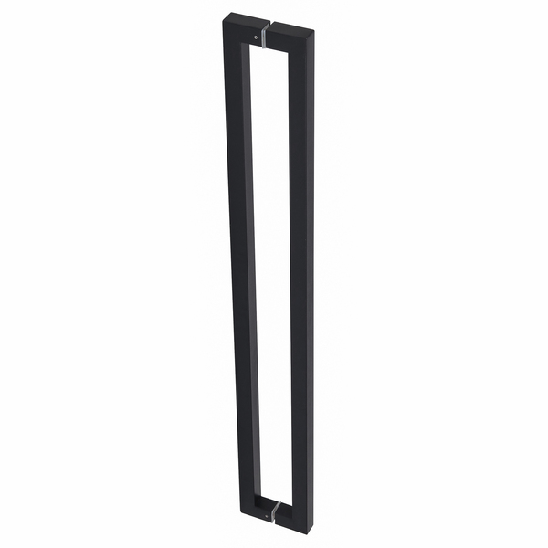 Puxador de Porta Pivotante e de Correr de Madeira e Vidro em Aço Inox Pintado Barra Reta 123cm Geris