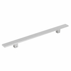 Puxador de Porta Pivotante e de Correr de Madeira Vidro e Aço em Alumínio Escovado Barra Reta 60cm Vesfer