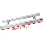 Puxador De Porta Inox Aco 1 Metro E 20 Cm Porta Retangular