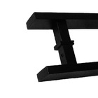 Puxador De Porta Madeira 80cm Preto Fosco Barra Chata Reta