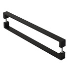 Puxador De Porta Pivotante Alumínio Inoxidável Preto 40cm