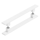 Puxador De Porta Pivotante Barra Chata Duplo Branco 90cm