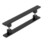 Puxador De Porta Pivotante Barra Chata Preto 1 Metro