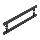 Puxador De Porta Reto Preto 30cm