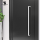 Puxador De Portas Em Aço Inox Polido Alto Brilho 50cm Atlas