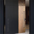 Puxador De Portas Em Aço Inox Preto Fosco 40cm Atlas