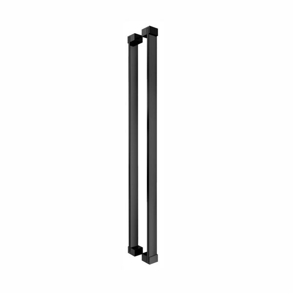 Puxador De Portas Em Aço Inox Preto Fosco 50cm Atlas