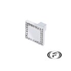 Puxador De Sobrepor Il 4405 Cristal Cromado Italy Line Unico