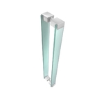 Puxador De Vidro Para Portas 100 Cm Verde Jateado