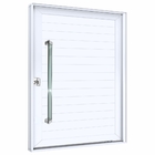 Puxador De Vidro Para Portas 100 Cm Verde Jateado