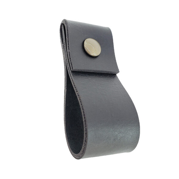 Puxador Doba Parafuso - Textura De Couro Preto - Parafuso Our