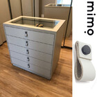 Puxador Doba Tampa - Couro Legítimo Mogno - Tampa Cobre