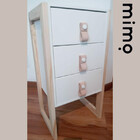 Puxador Doba Tampa - Couro Legítimo Vermelho - Tampa Rose Gold