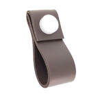 Puxador Doba Tampa - Textura De Couro Marrom Escuro - Tampa B