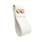 Puxador Dobatwo 2 Parafusos - Textura De Couro Branco - Paraf