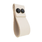 Puxador Dobatwo 2 Parafusos - Textura De Couro Creme - Parafu