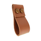 Puxador Dobatwo 2 Parafusos - Textura De Couro Marrom - Paraf