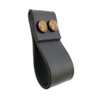 Puxador Dobatwo 2 Parafusos - Textura De Couro Preto - Parafu