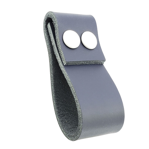 Puxador Dobatwo Parafuso - Couro Legítimo Azul Marinho - Para