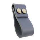 Puxador Dobatwo Parafuso - Couro Legítimo Azul Marinho - Para