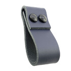 Puxador Dobatwo Parafuso - Couro Legítimo Azul Marinho - Para