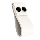 Puxador Dobatwo Parafuso - Couro Legítimo Branco - Parafuso P