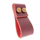 Puxador Dobatwo Parafuso - Couro Legítimo Marsala - Parafuso