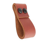 Puxador Dobatwo Parafuso - Couro Legítimo Mogno - Parafuso Pr