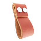 Puxador Dobatwo Parafuso - Couro Legítimo Mogno Parafuso:bran