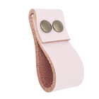 Puxador Dobatwo Parafuso - Couro Legítimo Rosa - Parafuso Our