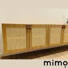 Puxador Dobi Parafuso - Couro Legítimo Marrom - Parafuso Rose