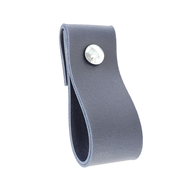 Puxador Dobi Parafuso - Textura De Couro Azul Marinho - Paraf