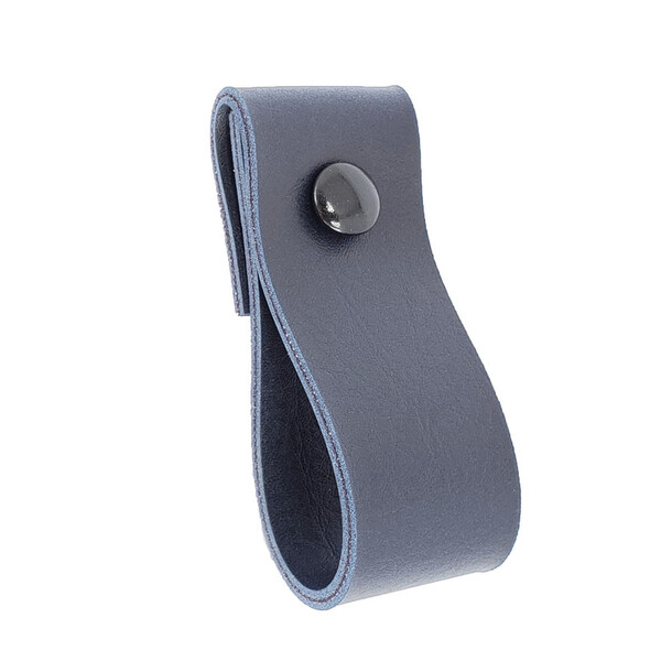 Puxador Dobi Parafuso - Textura De Couro Azul Marinho - Paraf