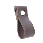 Puxador Dobi Parafuso - Textura De Couro Marrom Escuro - Para