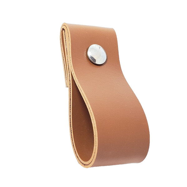 Puxador Dobi Parafuso - Textura De Couro Marrom - Parafuso Cr