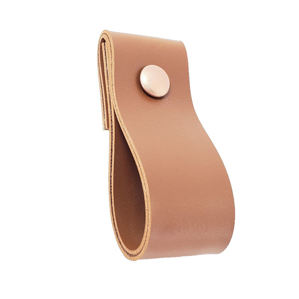 Puxador Dobi Parafuso - Textura De Couro Marrom - Parafuso Ro