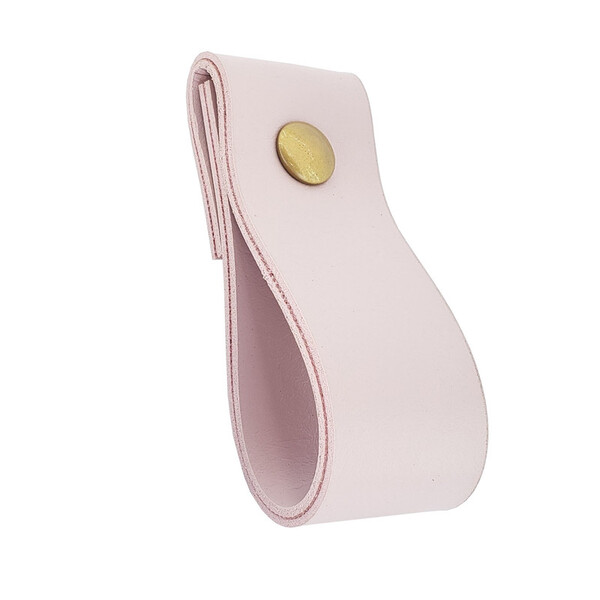 Puxador Dobi Parafuso - Textura De Couro Rosa - Parafuso Dour