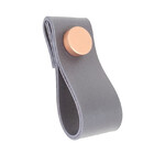 Puxador Dobi Tampa - Textura De Couro Azul Marinho - Tampa Co