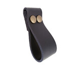 Puxador Dobitwo 2 Parafusos - Textura De Couro Azul Marinho -