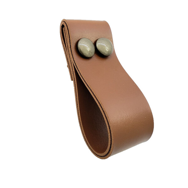 Puxador Dobitwo 2 Parafusos - Textura De Couro Marrom - Paraf